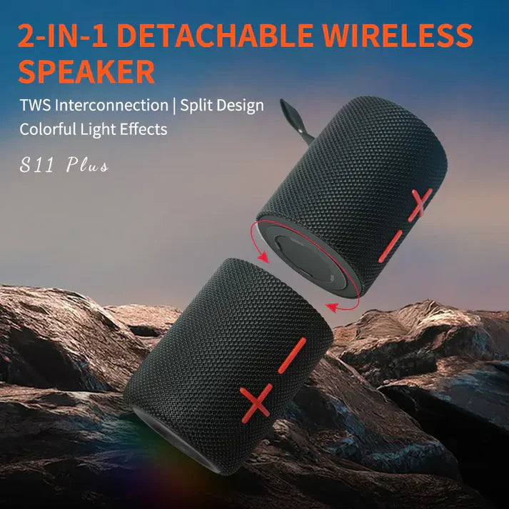 40W Magnetic 2-in-1 Bluetooth Speaker: IPX6 Waterproof & 24H Playtime 🔊🧲