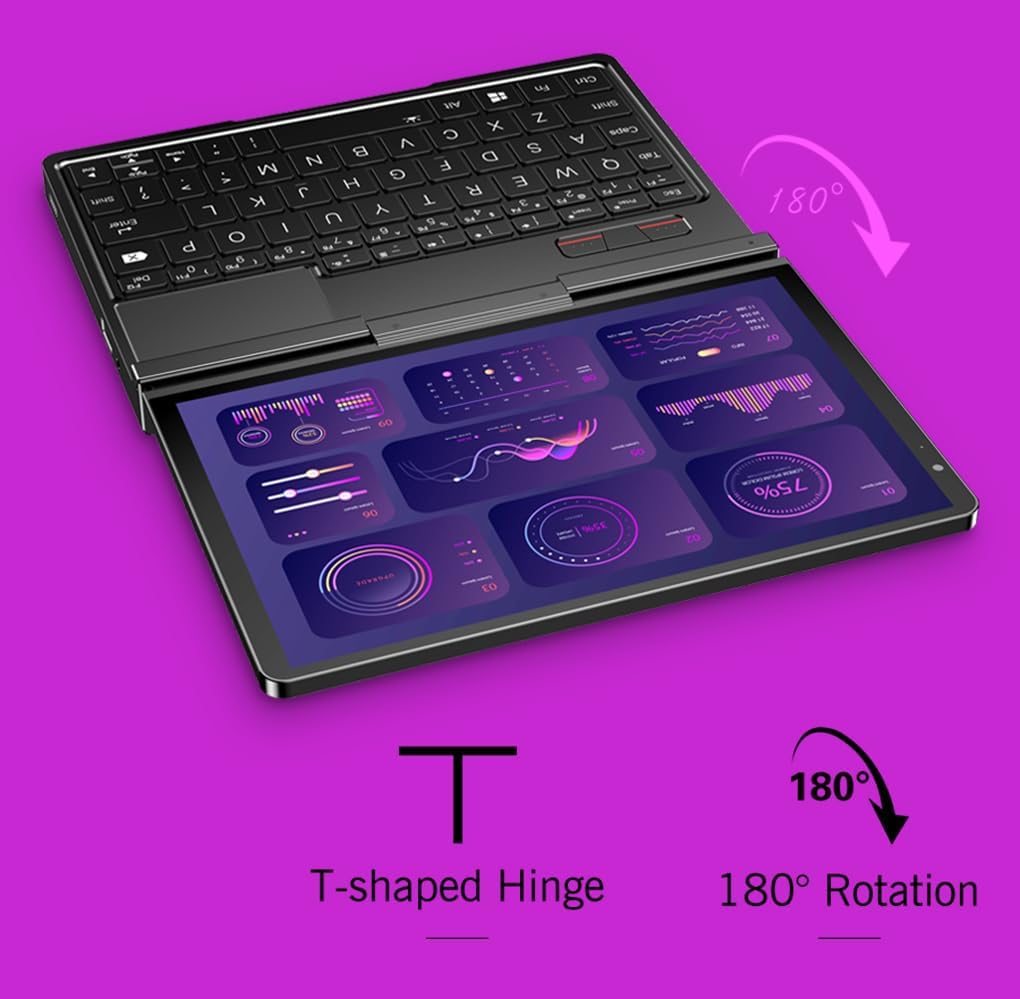 Mini laptop, 8.8-inch touchscreen, aluminum alloy casing, UMPC, Windows 11 operating system, AMD Ryzen AI 9 HX 370 processor