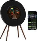 R1 Vinyl-Style Bluetooth Speaker, 2.1 Stereo Hi-Fi, Album Art Animation with Dynamic Mood Lyrics, Wi-Fi & Bluetooth, Home Audio & Décor