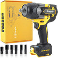 1/2-inch heavy-duty cordless impact wrench, equipped with a 20V battery